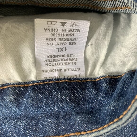 Judy Blue Shorts Womens X-Large Blue Denim Distressed Raw Hem Frayed Stretch - Picture 8 of 11